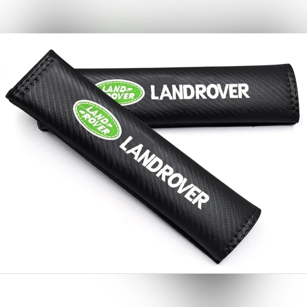 Two new Land Rover Embroidered Seat belt  covers